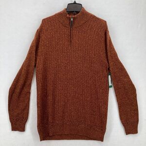 Commerce Bentley Marled Yarn Waffle Knit Sweater Mens XL Burnt Orange Stitch Fix